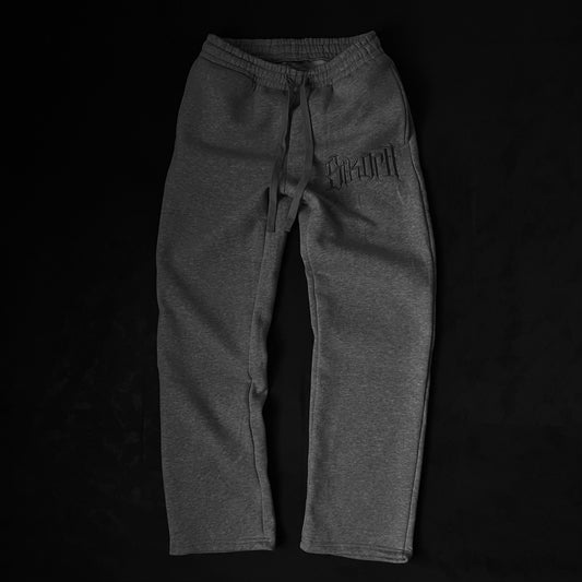 EMBROIDERED SWEATPANTS [GREY]